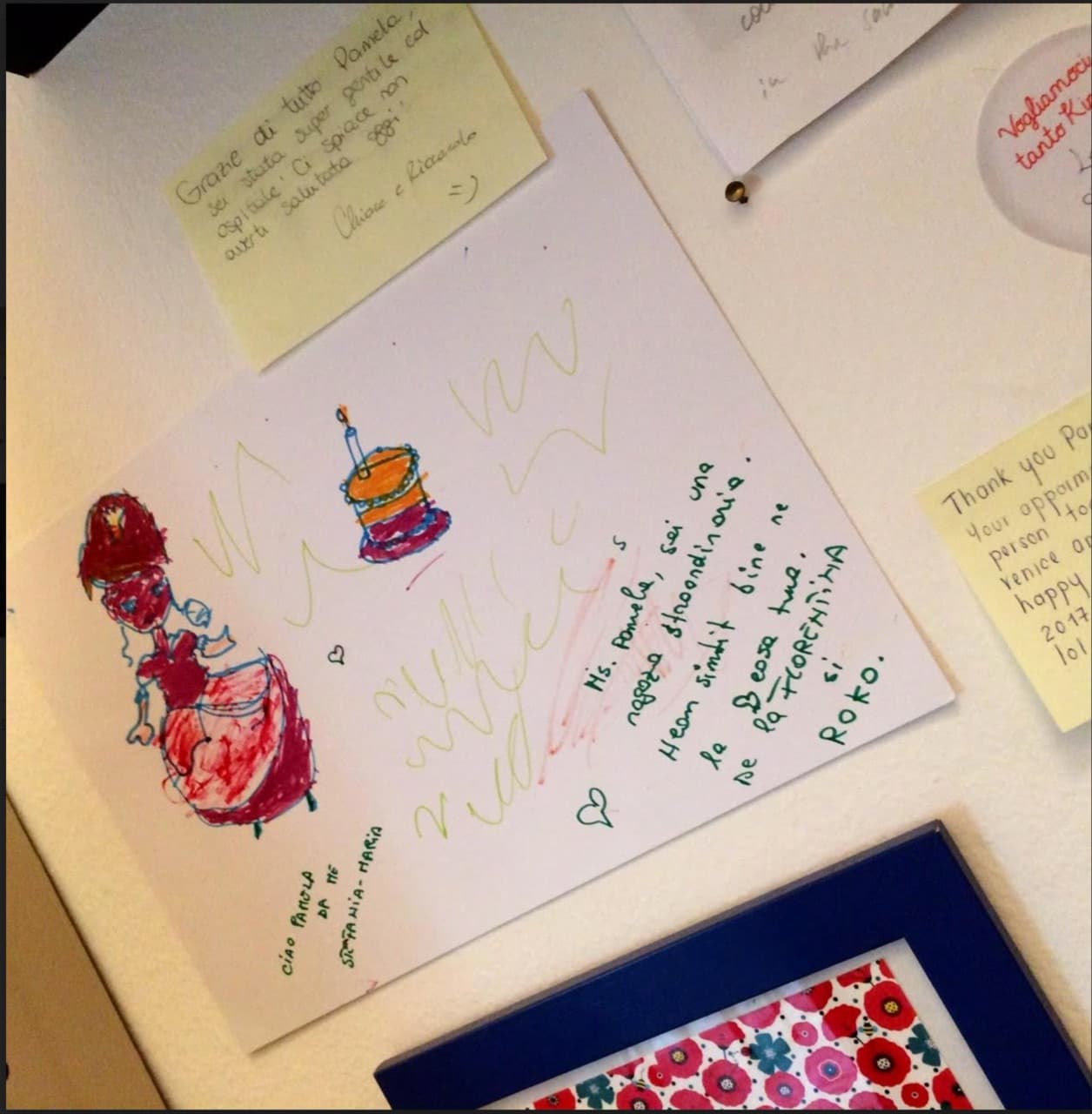 Guestbook con disegni dei bambini